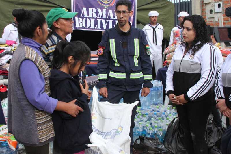 Entregan 1,2 toneladas de ayuda humanitaria para damnificados de Bajo Llojeta
