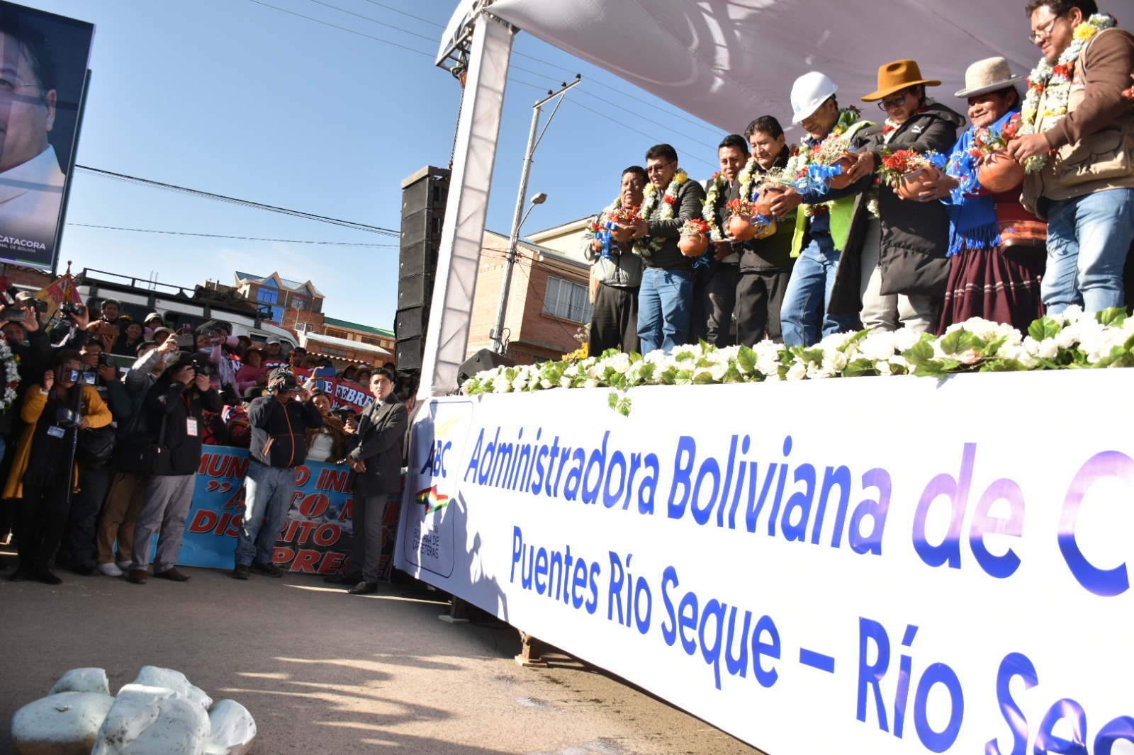 En El Alto empieza la construcción de dos puentes por más de Bs 94,8 millones para avanzar en la Marcha al Norte