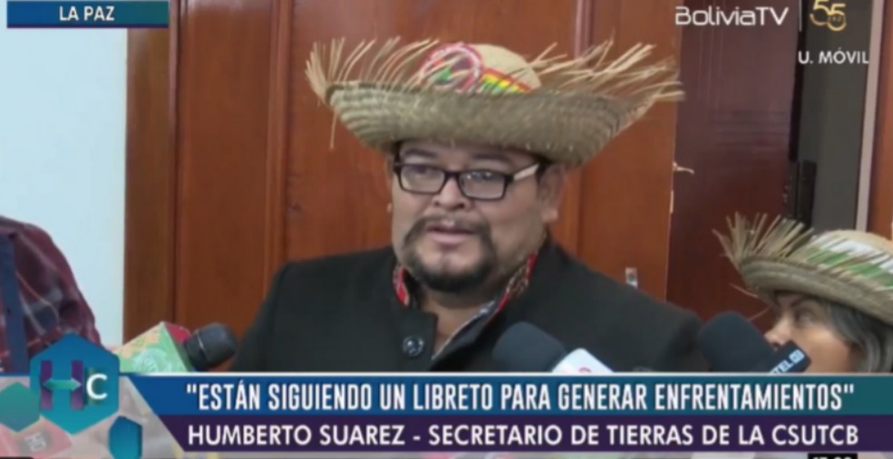 Trabajadores campesinos califican a presunto atentado contra Morales como “libreto armado”