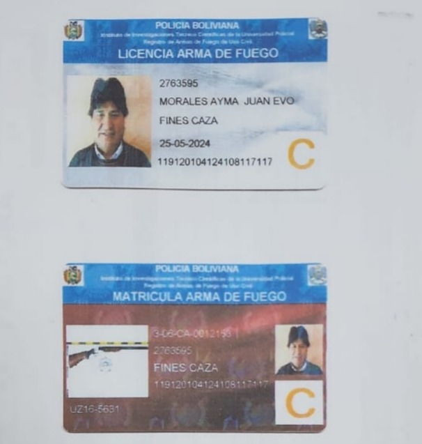 Desmiente que Evo Morales no esté armado, aseguran que porta dos escopetas y un revolver