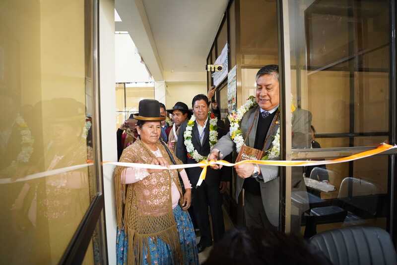Achocalla y Carabuco inauguran asientos fiscales para mejorar el acceso a la justicia