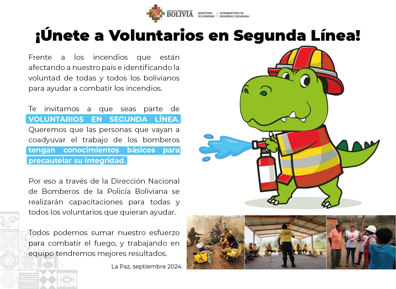Invitan a ser “voluntarios en segunda línea” para apoyar en la lucha contra los incendios forestales