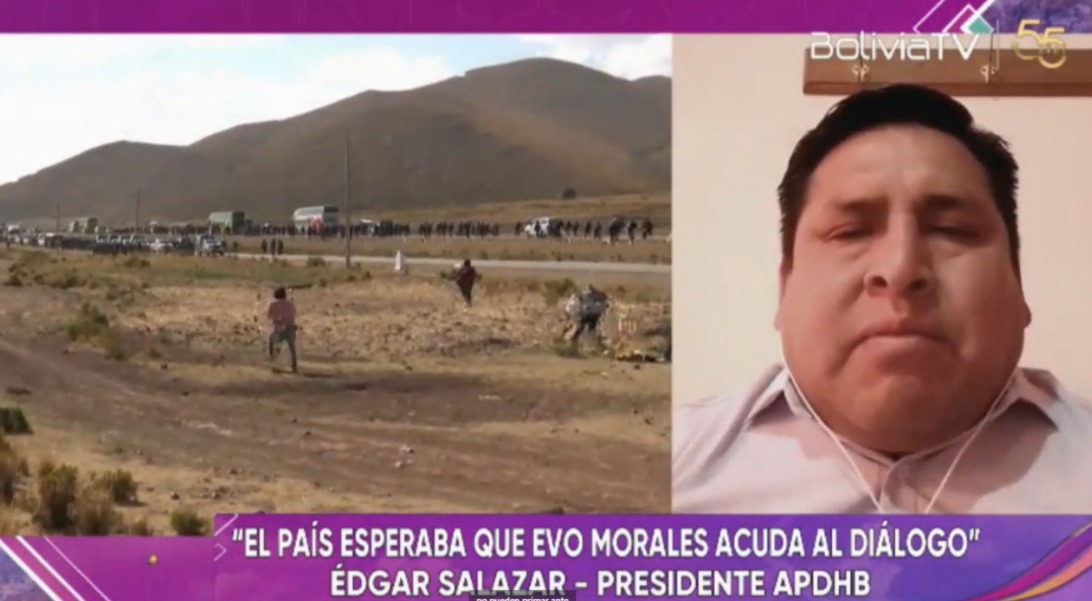 APDHB reprocha violencia generada en la marcha, pide a Evo que reflexione y acuda al diálogo
