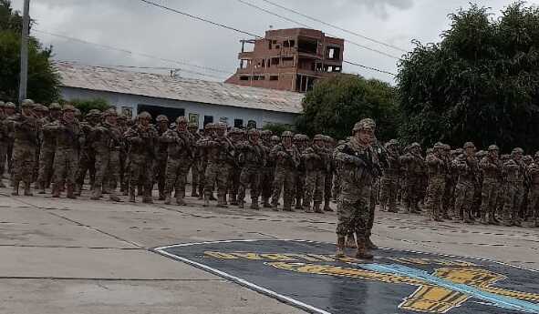 En Viacha preparan nuevo contingente militar para luchar contra el contrabando 