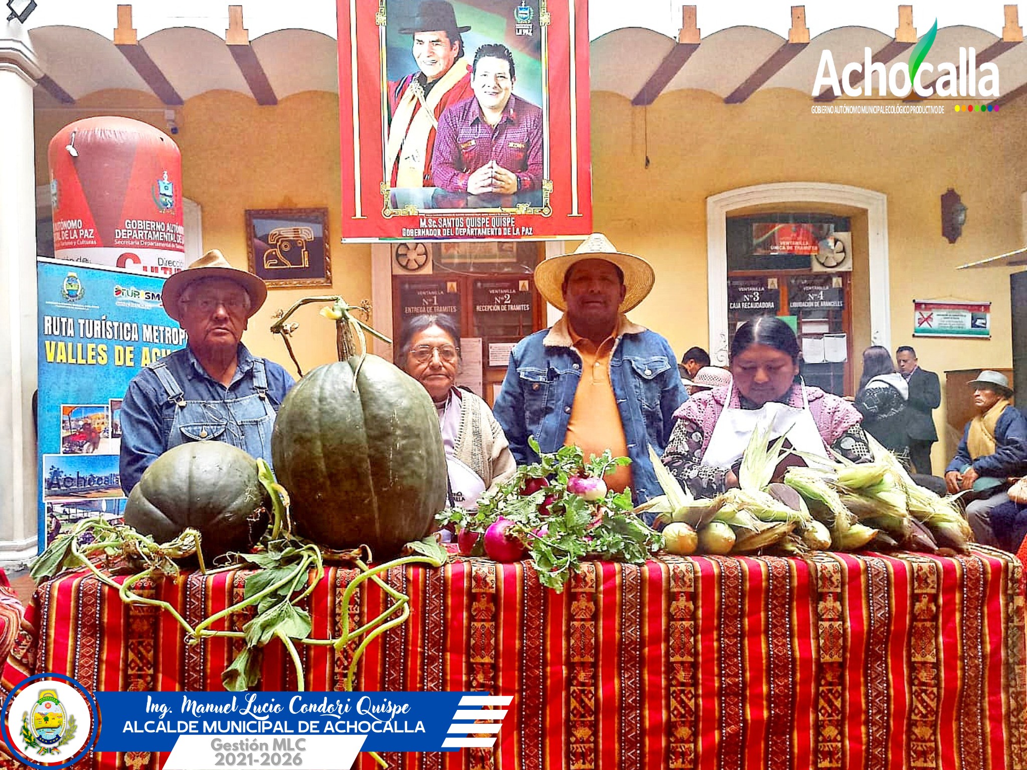 Productos que de ofertarán en la 1ra. Feria de Ramos de Achocalla. Foto: GAMEPA