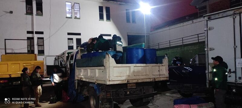 Sentencian a 3 años de cárcel a 3 personas por almacenar ilegalmente 3.640 litros de combustibles en Chuquisaca