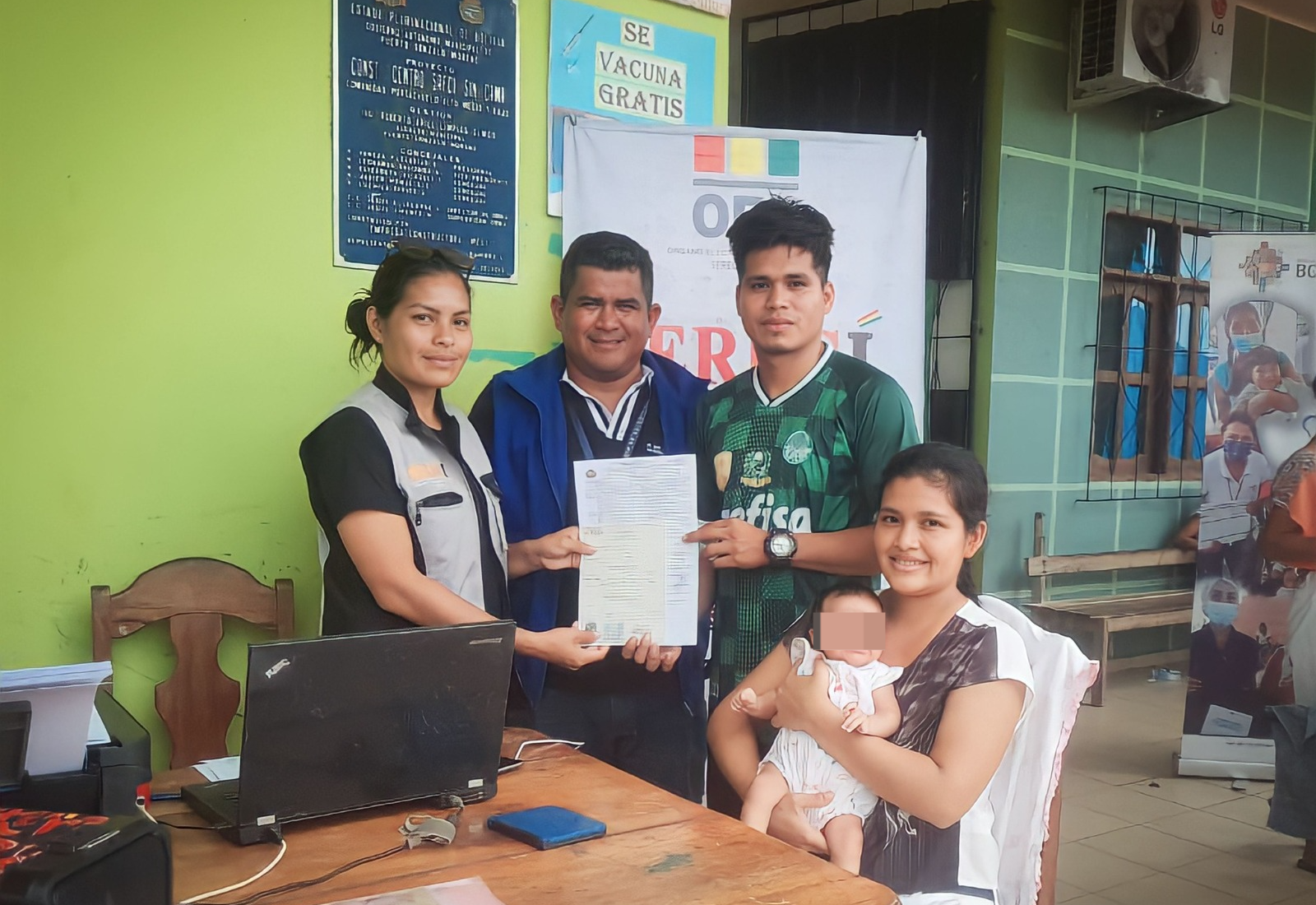 Registro de una nueva beneficiaria. Foto: Programa Bono Juana Azurduy