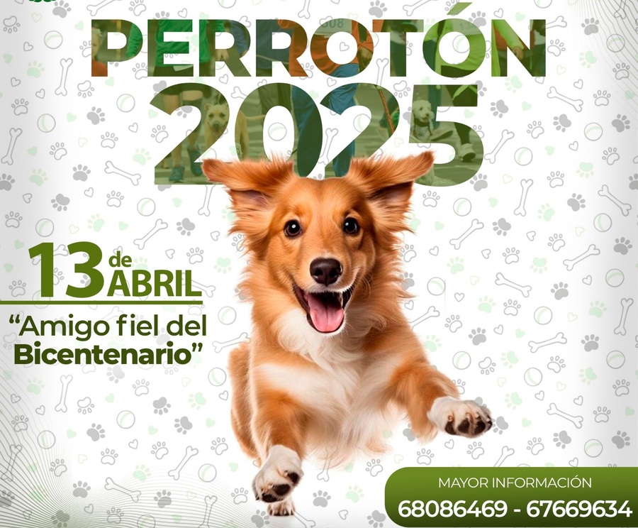Invitan a participar del Perrotón 2025 para celebrar el Bicentenario y promover el cuidado a las mascotas