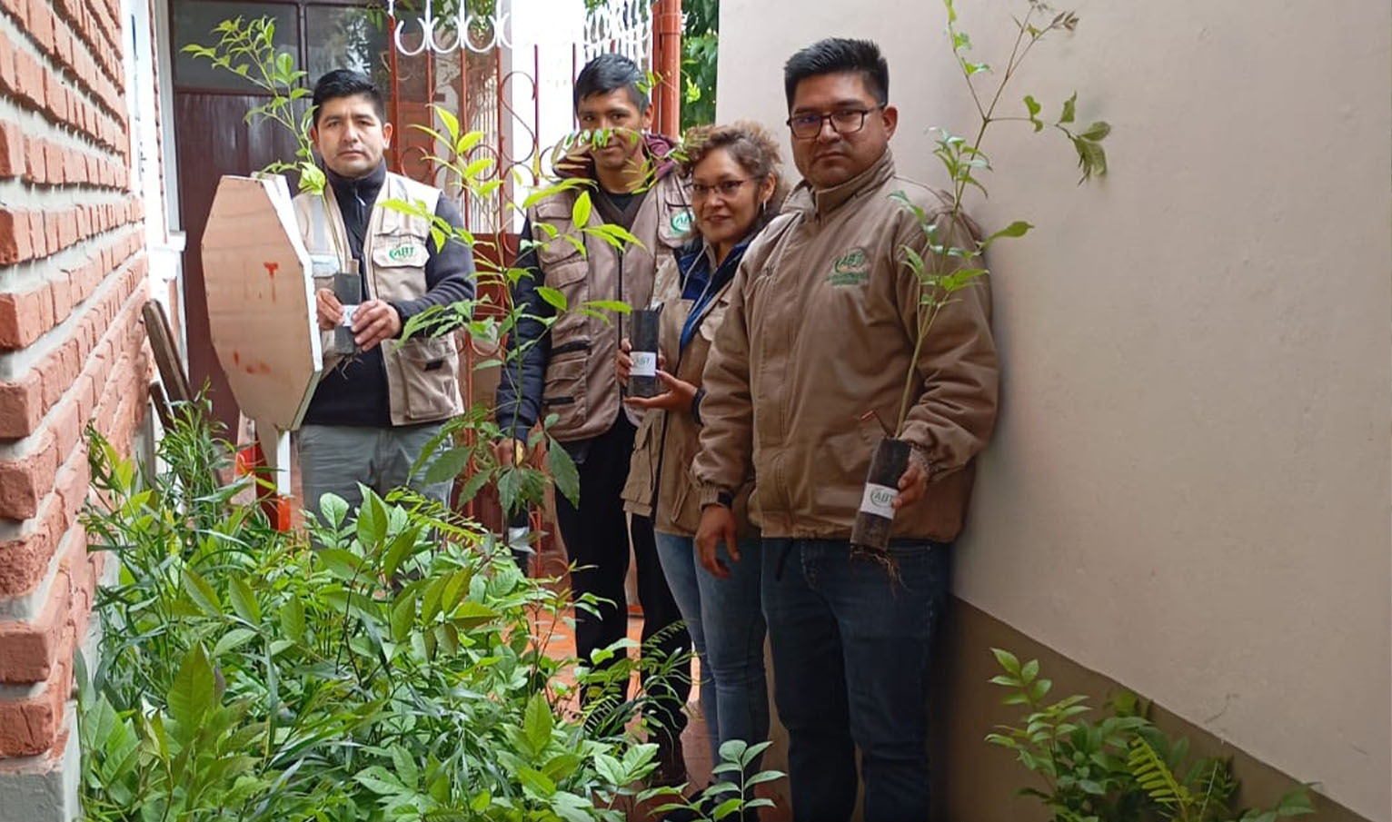 Preparación previa de plantines antes de las jornadas de donación. Foto: ABT