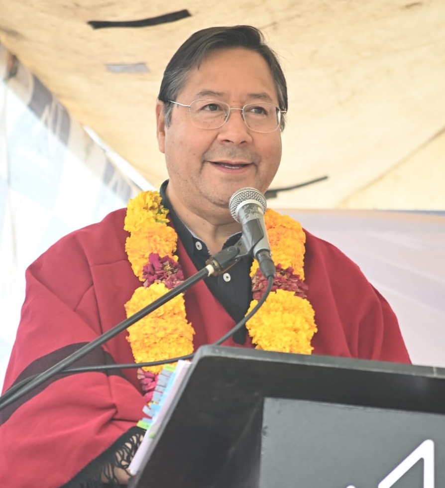 Arce insta a la unidad en las elecciones de agosto para garantizar la industrialización o volver al neoliberalismo