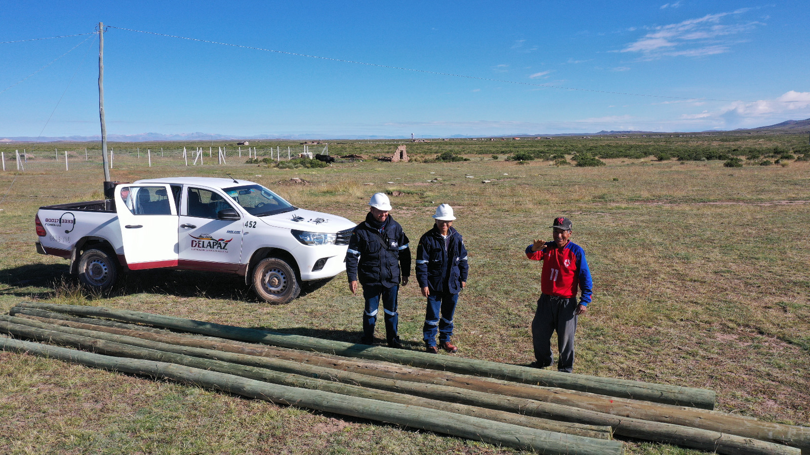 Programa de Electrificación Rural en Caquiaviri, La Paz. Foto: ENDE