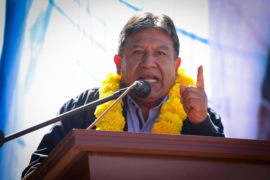 Choquehuanca llama a la unidad y pide a organizaciones sociales prepararse para la etapa electoral