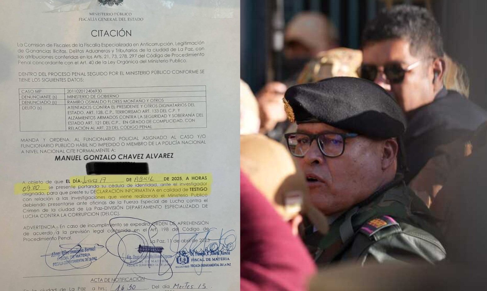 Caso golpe fallido: Fiscalía cita a Gonzalo Chávez, presunto implicado en “gabinete civil” de Zúñiga