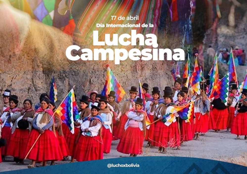 Arce rinde homenaje a la lucha del movimiento campesino