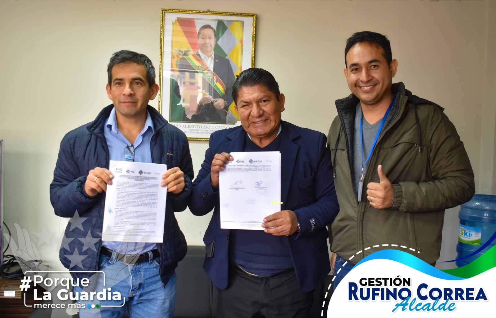 Gobierno nacional y La Guardia unen esfuerzos para materializar el Módulo Tecnológico de Bachillerato Técnico Humanístico. Foto: GAM La Guardia