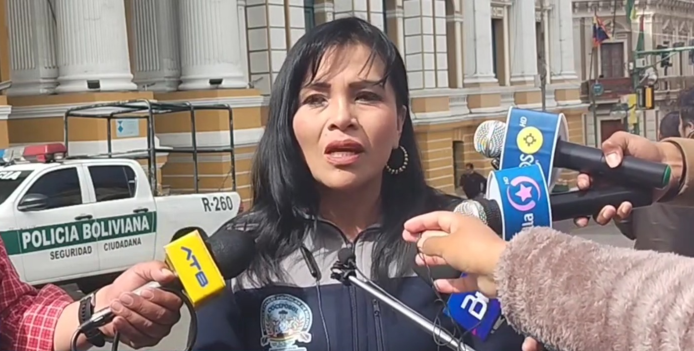 Roxana Molina, presidenta de la Confederación Nacional de Comités Cívicos y Populares de Organizaciones de Bolivia (Cocipobol). Captura: Vos Tv