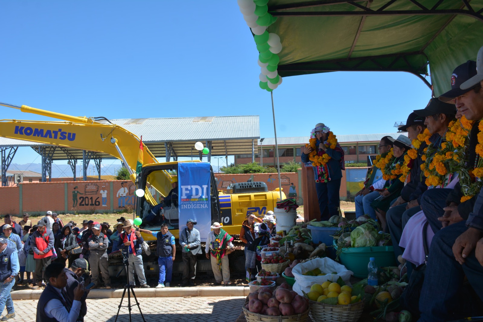 Gobierno nacional fortalece y potencializa la producción agrícola de papa, maíz, trigo, cebada y arveja en el municipio de Ckochas, Potosí. Foto: FDI