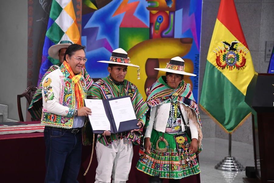 Arce promulga ley que declara patrimonio a la danza Tapa Cayu Chiwu