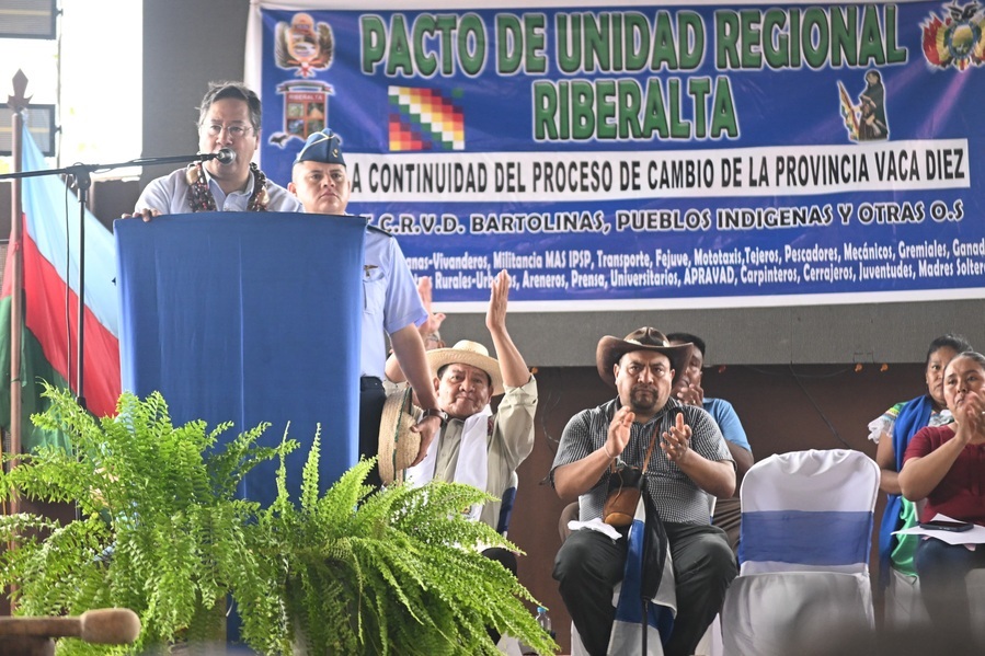 Arce llama a la unidad del MAS para ganar las elecciones y recuerda que el neoliberalismo hizo gemir al pueblo