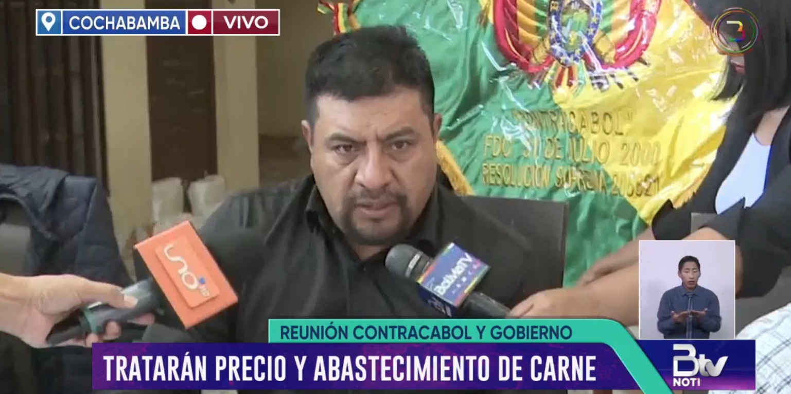 Gobierno y Contracabol reinstalan diálogo en Cochabamba para rebajar el precio de la carne de res