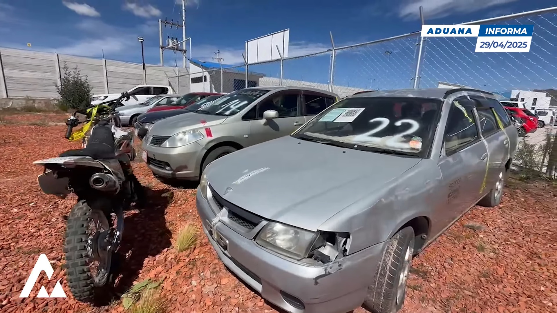 Aduana en Potosí subasta 14 vehículos para desguace o cortado