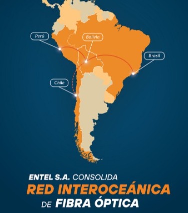 Red de fibra óptica de Entel une los océanos Pacífico-Atlántico y optimiza la conectividad nacional y en la región