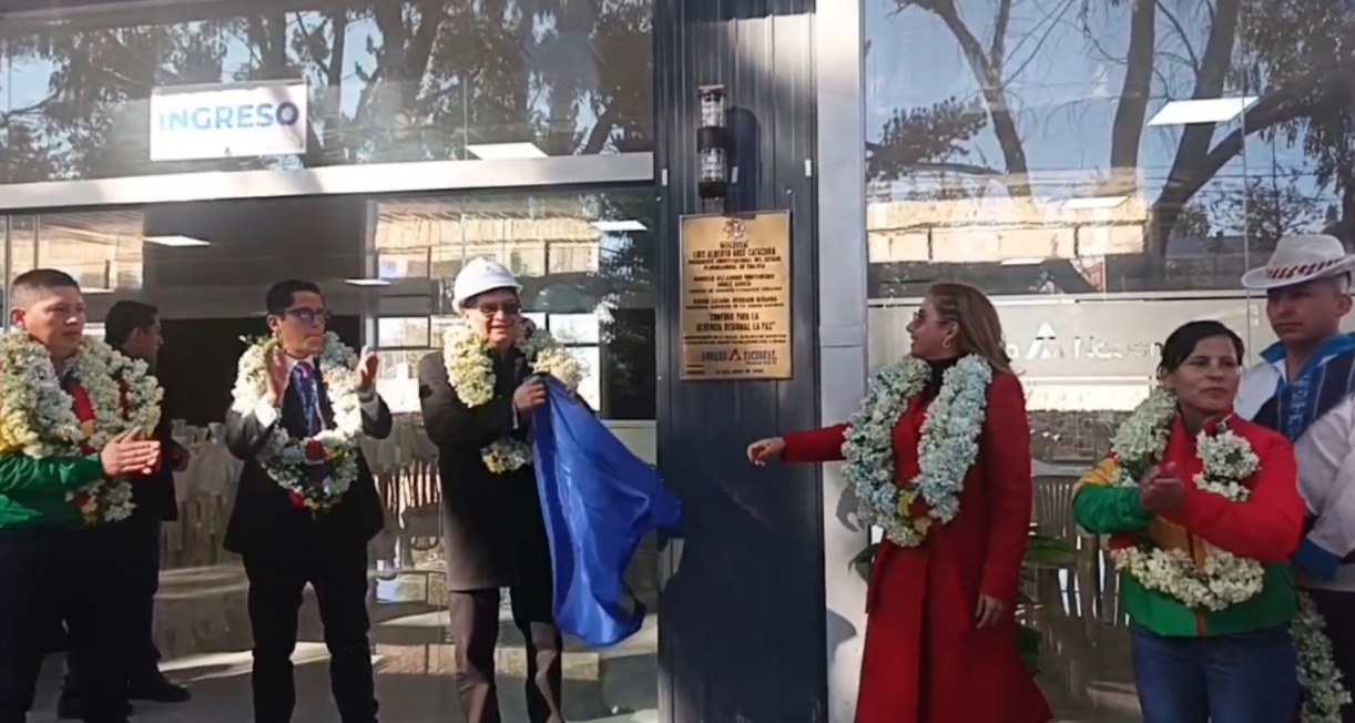 Inauguran planta de destrucción, balanzas de pesaje y sistema de videovigilancia en la Aduana Interior La Paz