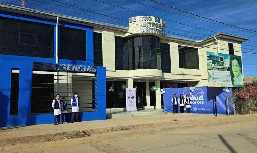 Entregan Centro de Salud Integral en Santiváñez con más de Bs 6,8 millones que beneficia a 3.698 habitantes
