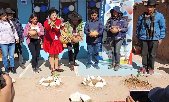 San Lucas se beneficia con 220 viviendas con una inversión de más de Bs 15 millones