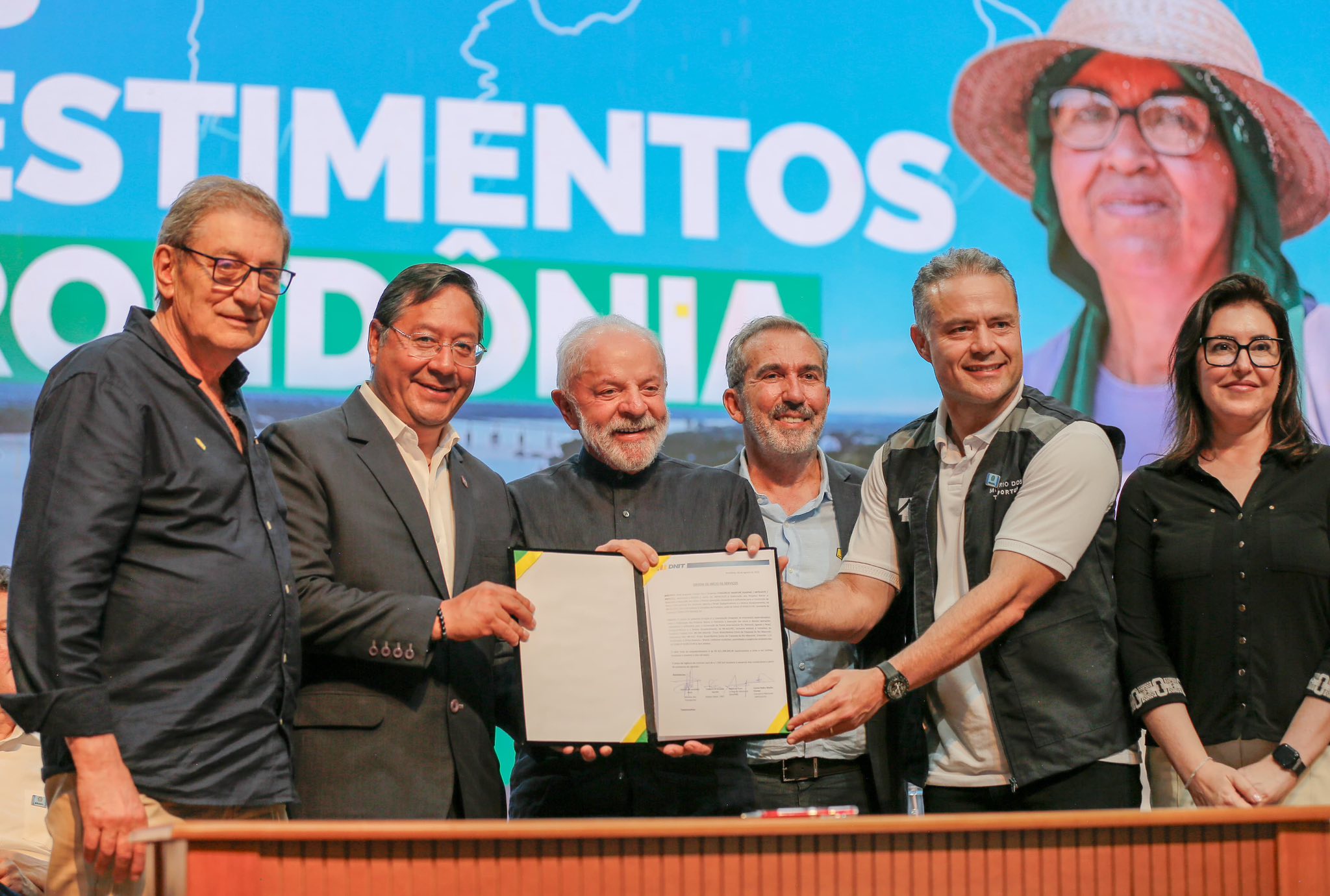 Arce y Lula reafirman la integración y se da la orden de construcción del puente binacional sobre el Mamoré