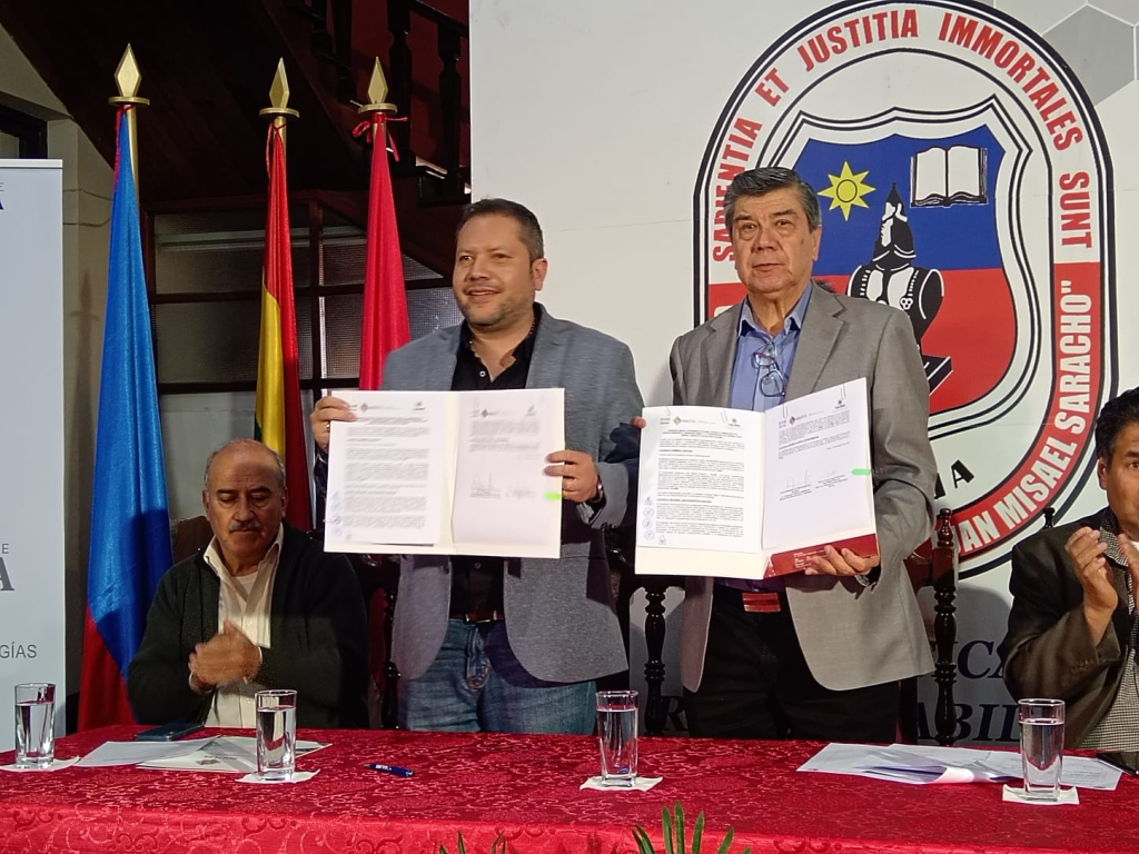 Gobierno y Universidad Misael Saracho firman acuerdo de cooperación para el desarrollo energético