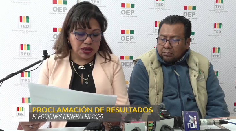 En Potosí gana el candidato presidencial del PDC Rodrigo Paz con el 43%