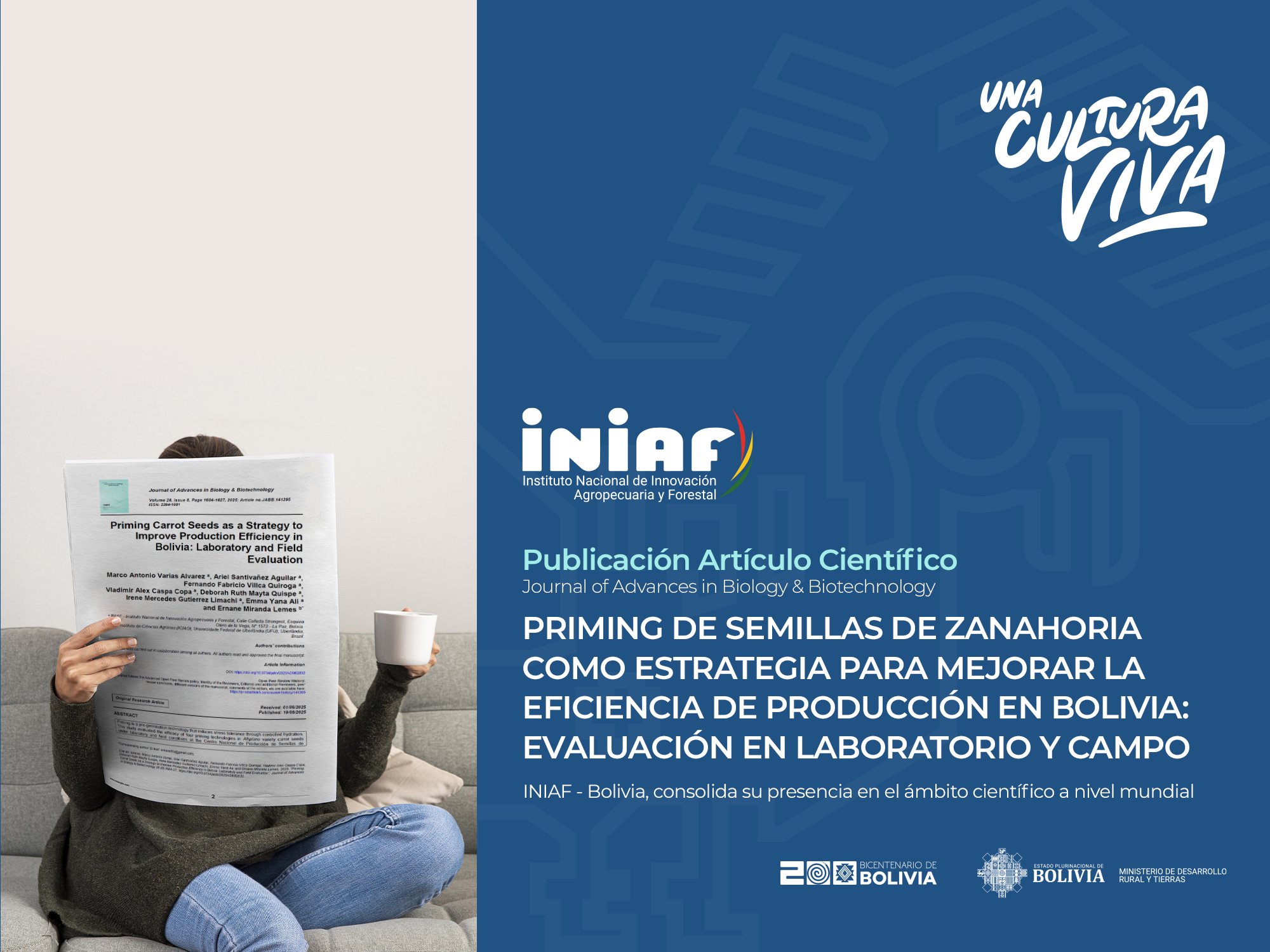 Bolivia muestra la innovación en cultivos de zanahoria en una revista internacional