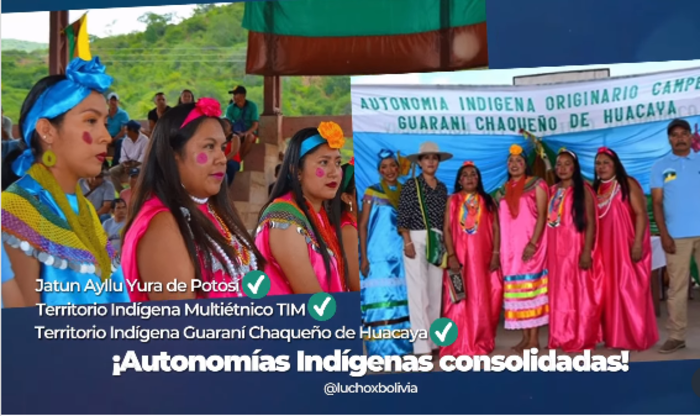 Presidente resalta consolidación de gobiernos autónomos indígenas durante su gestión