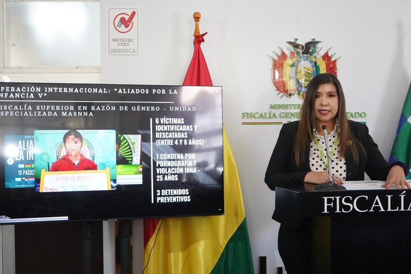 Operación internacional rescata 6 niñas y niños víctimas de abuso sexual digital en Bolivia
