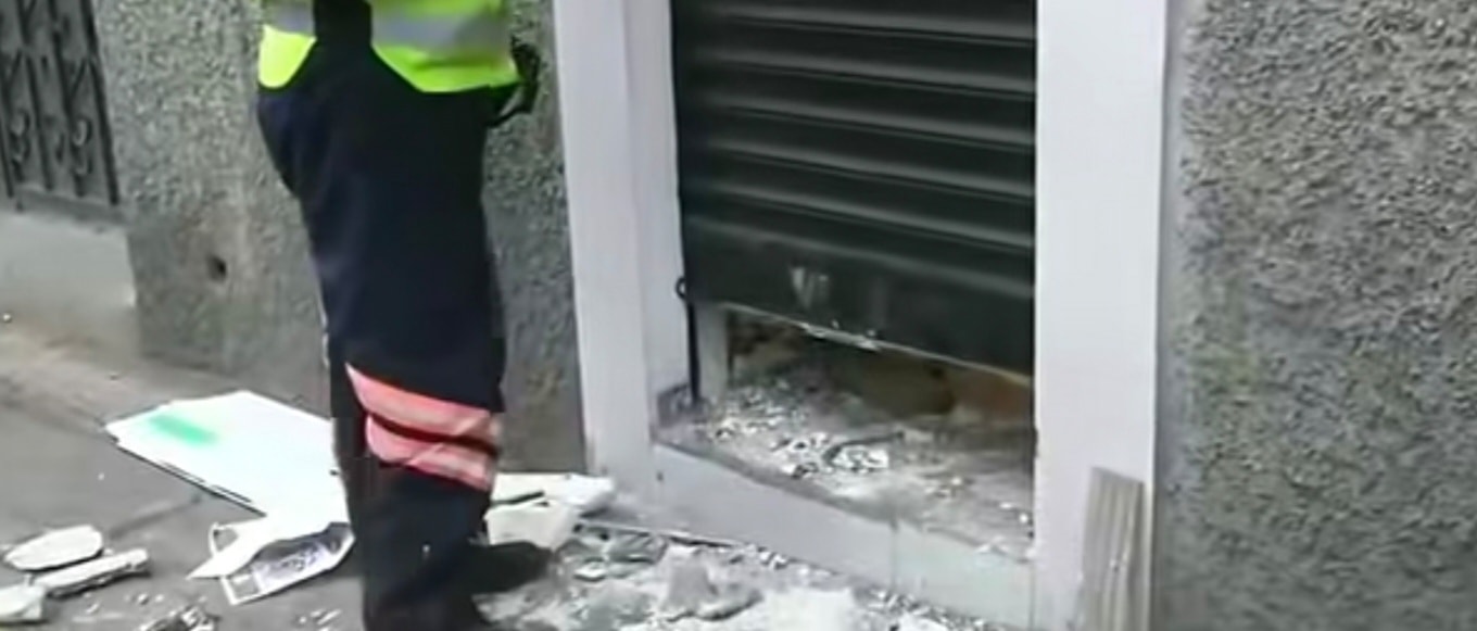 Investigan intento de robo a un cajero mediante la explosión de una garrafa en La Paz