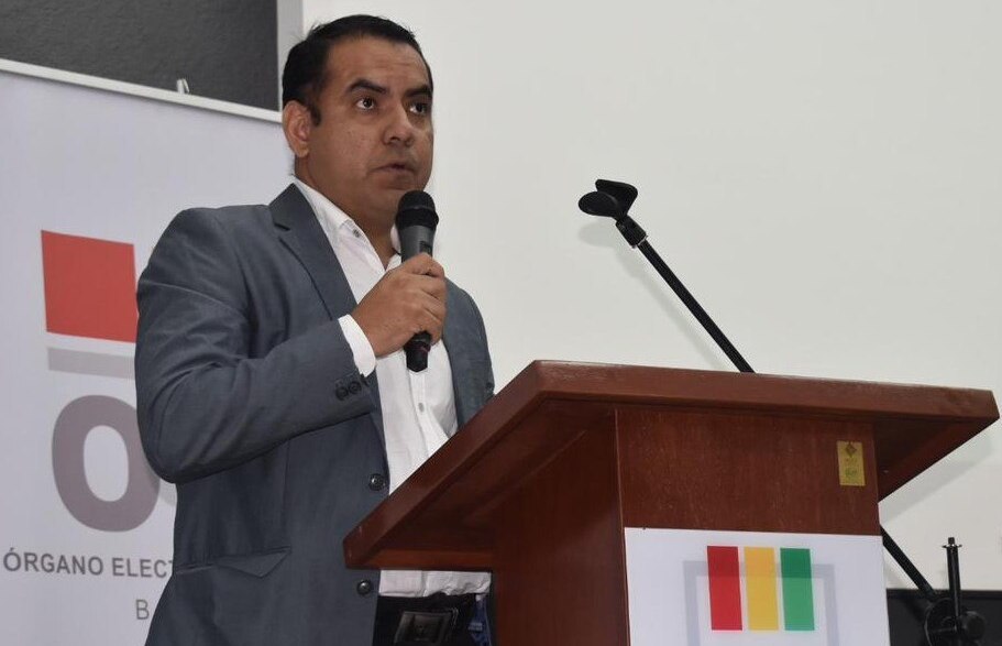 Vicepresidente del TSE, Francisco Vargas. Foto: TED Santa Cruz