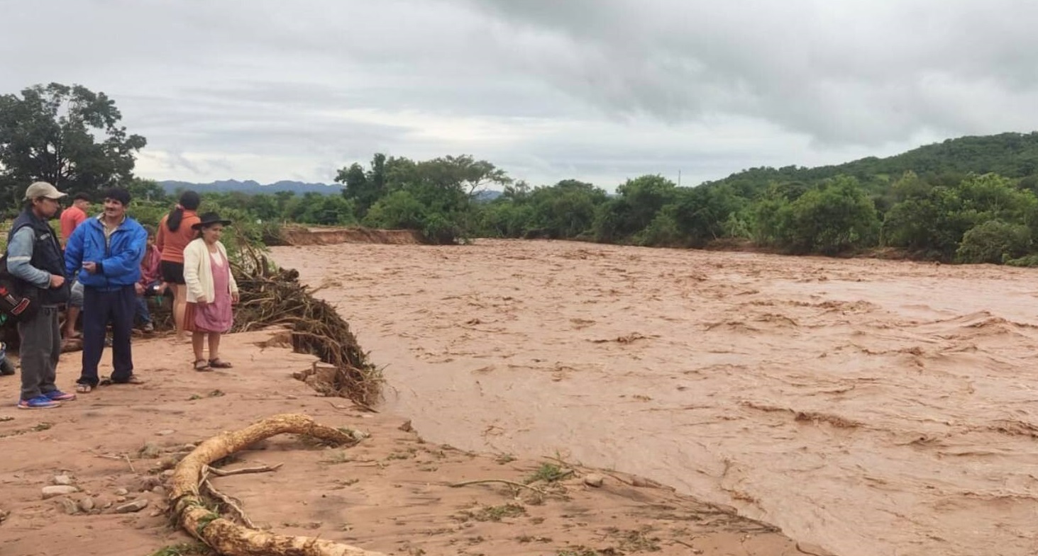 Desborde del río San Miguel del Bañado deja incomunicado al municipio de Monteagudo en Chuquisaca