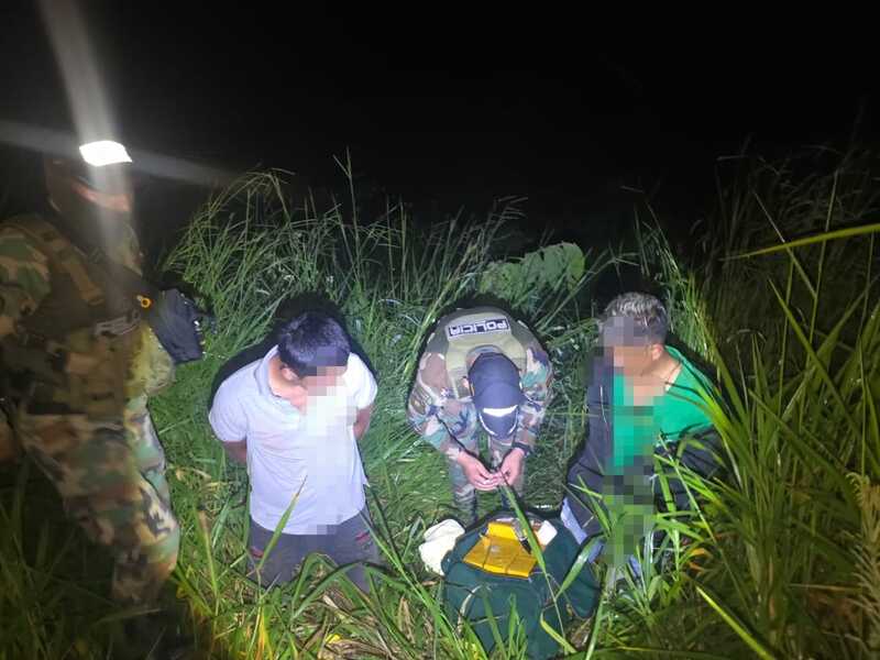 En Riberalta aprehenden a cuatro personas que trasladaban más de 49 kilos de marihuana 