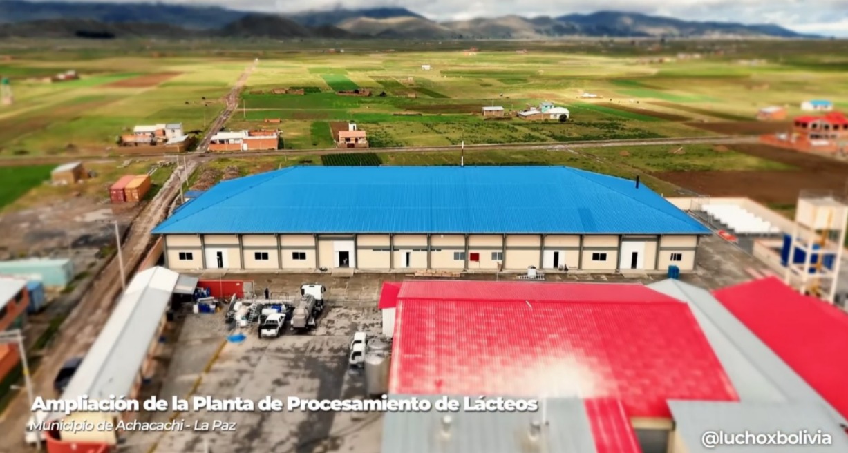 A punto de concluir ampliación de la planta de procesamiento de lácteos de Achacachi 