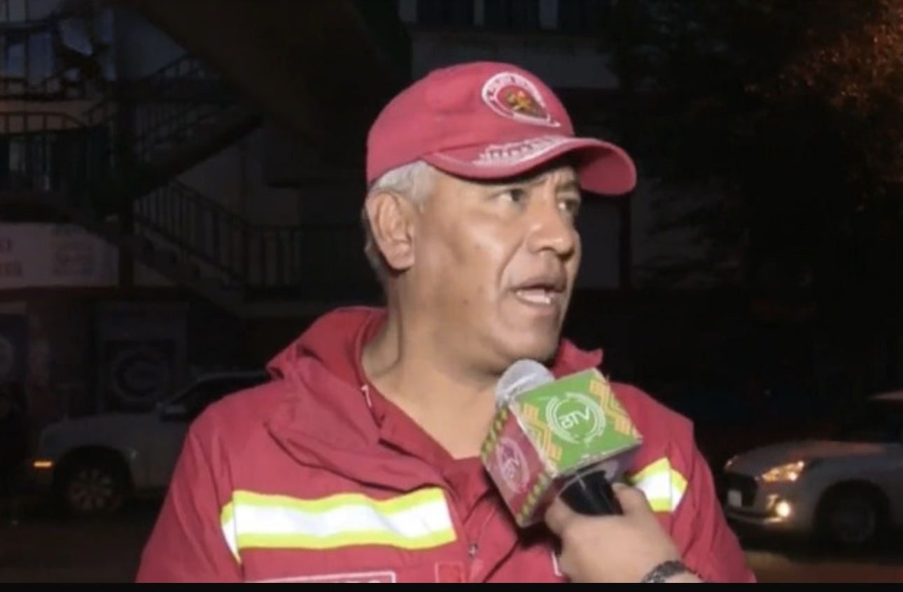  El director de Bomberos de La Paz, Pavel Tovar. Captura