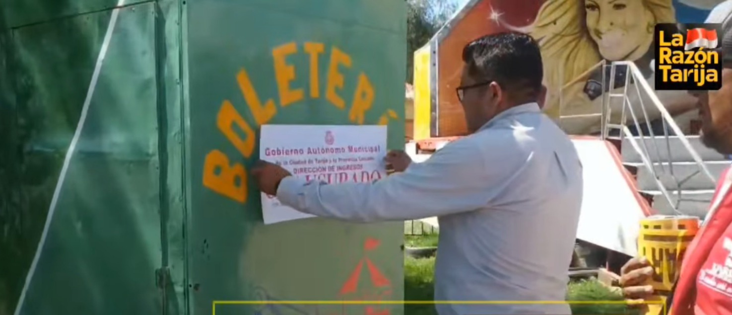 Municipio clausura parque de diversiones, Tarija. Captura: RRSS