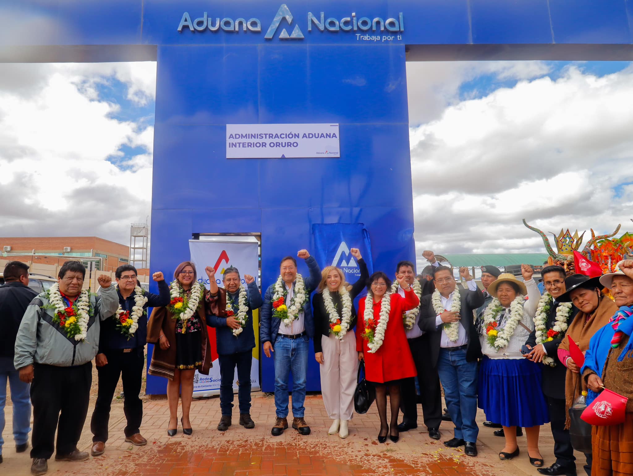 Oruro inaugura paquete de obras, una de ellas la Planta de Inutilización de Mercancías de la Aduana por Bs 22 millones 