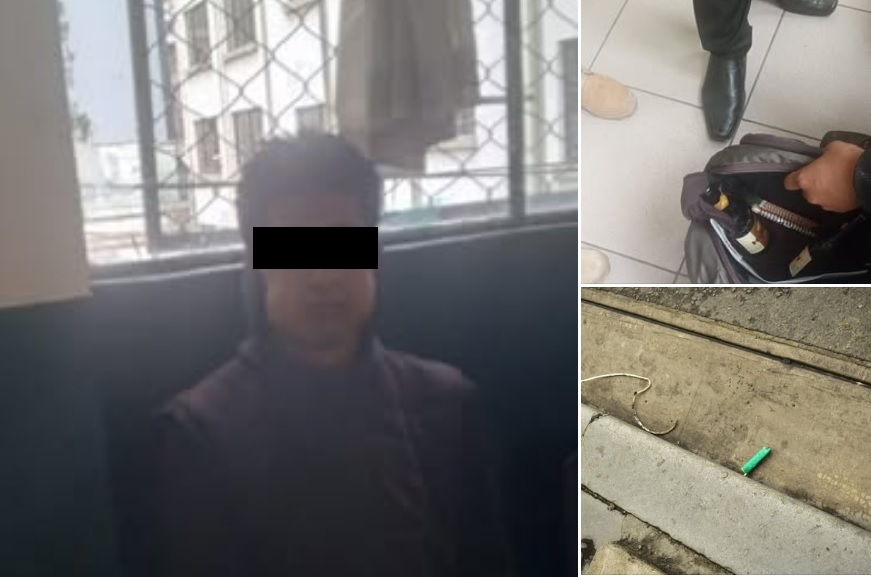 Detienen a una persona que intentaba detonar una dinamita a pasos de plaza Murillo