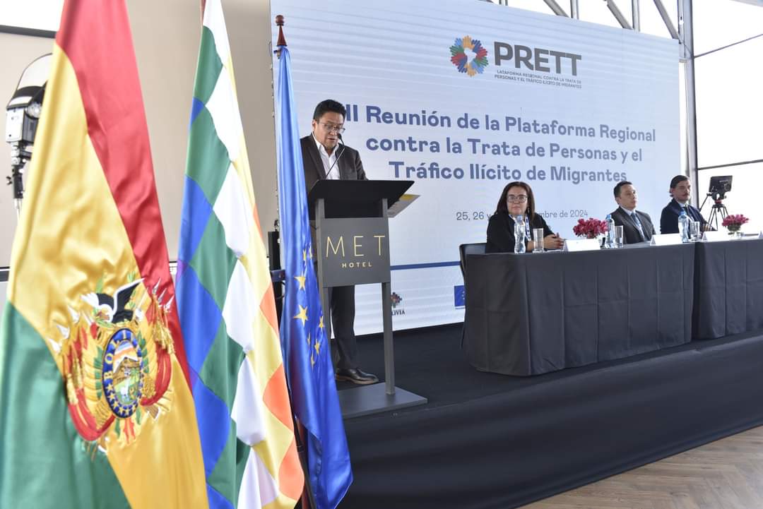Bolivia cierra gestión al frente de la Plataforma Regional de Lucha contra la Trata de Personas