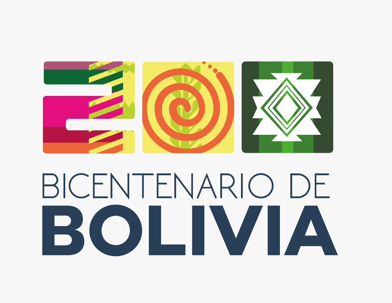Marca conmemorativa oficial por los 200 años de Bolivia. Foto: Consejo Nacional del Bicentenario