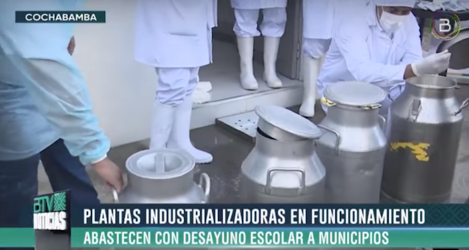 Plantas industrializadoras producen desayuno escolar para 55 unidades educativas de Sipe Sipe