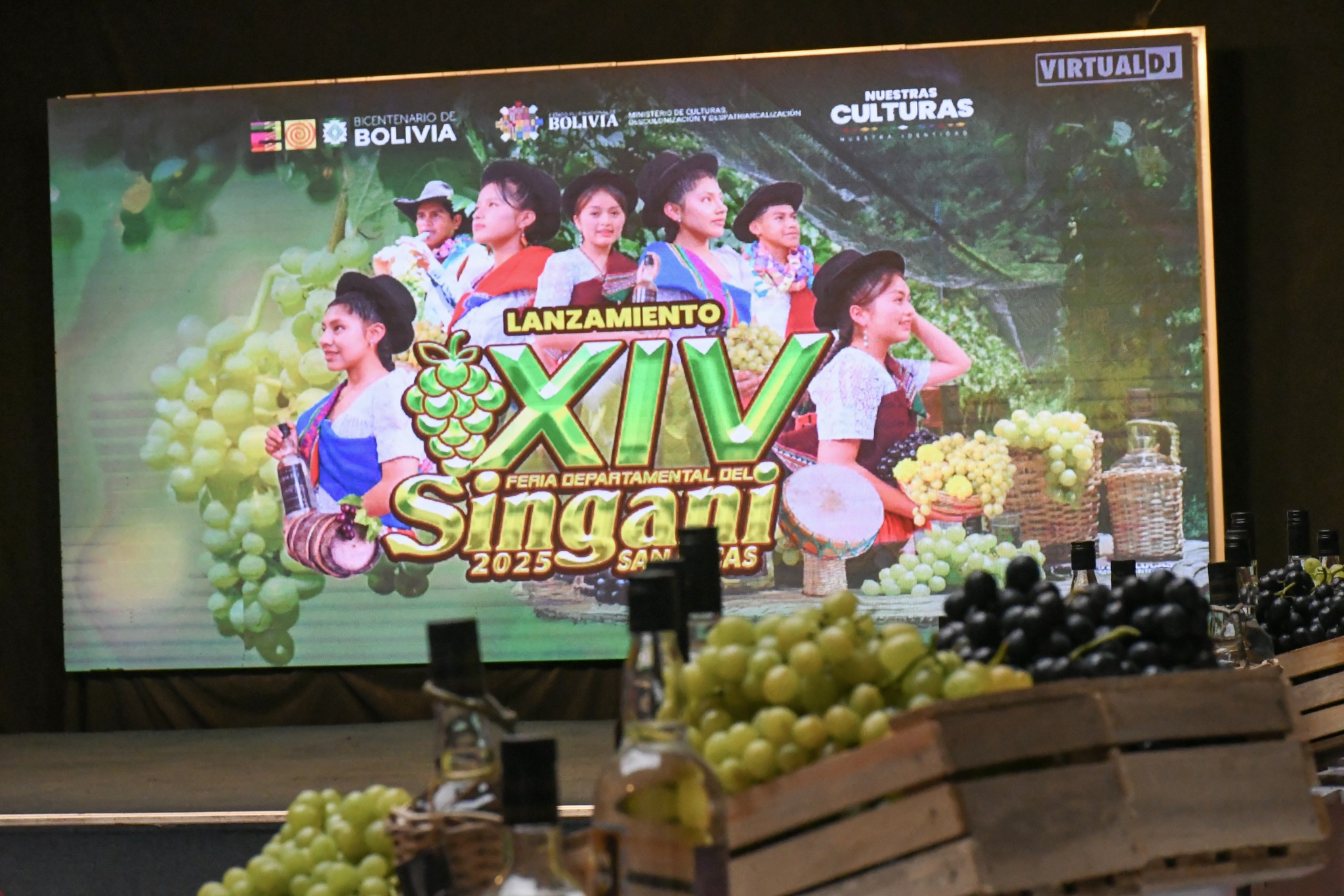 Lanzamiento de la XIV Feria Departamental de Singani - San Lucas 2025. Foto: Ministerio de Culturas