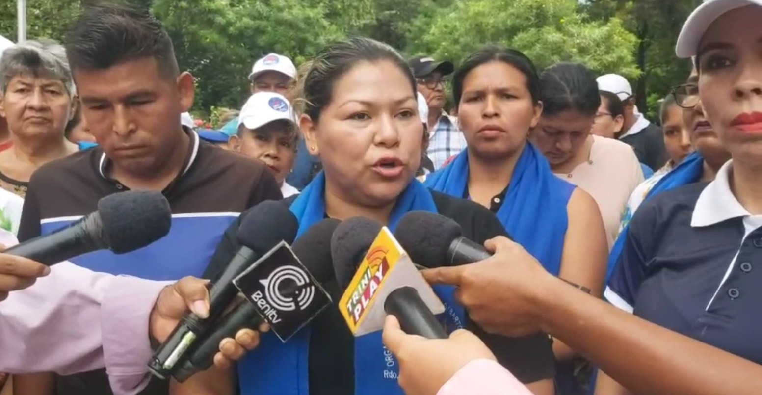 Neiba Supa, representante del pacto de unidad en Beni. Captura: Beni Noticias