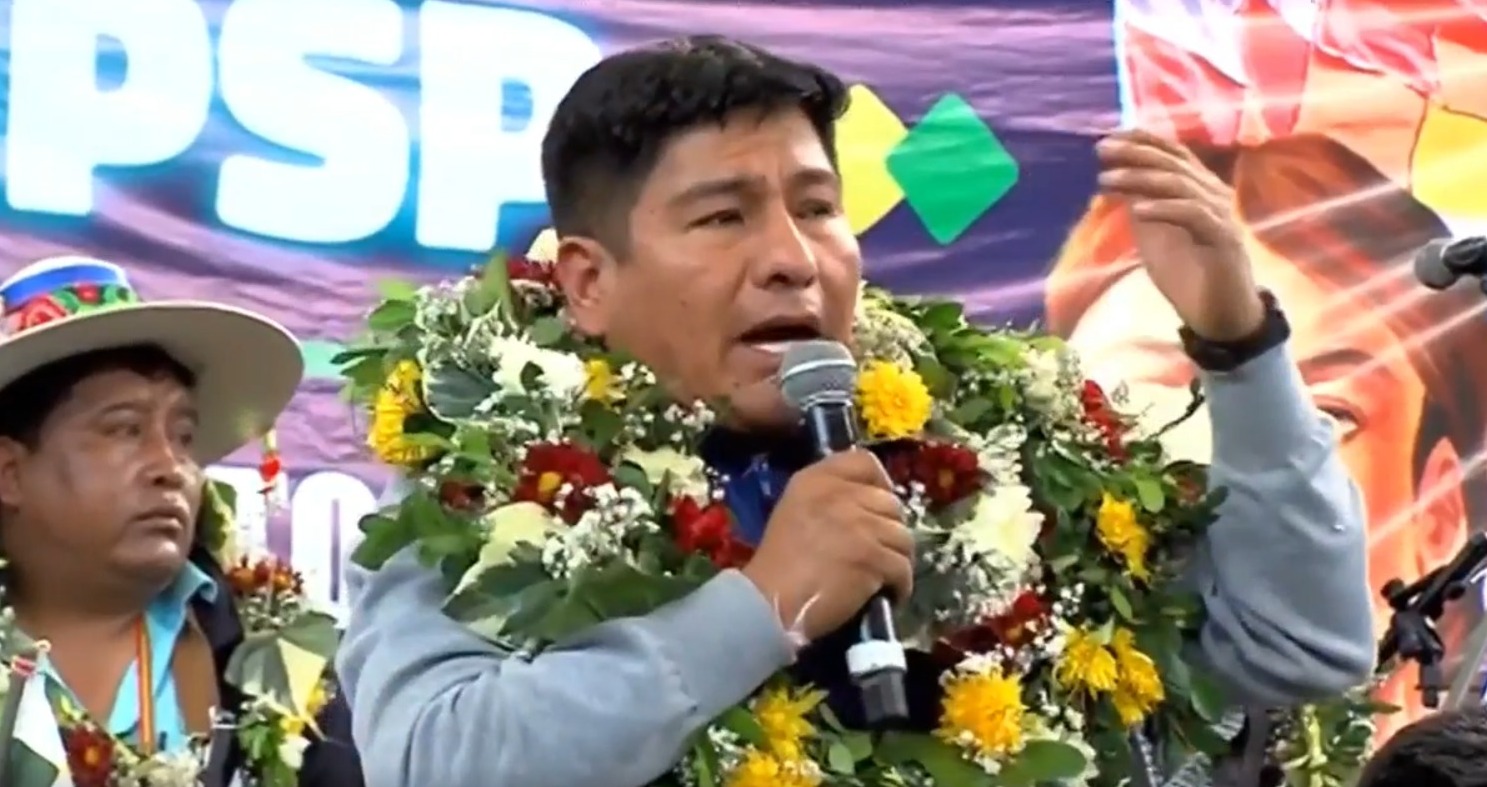 Presidente del Movimiento al Socialismo - Instrumento Político por la Soberanía de los Pueblos (MAS - IPSP), Grover García. Captura: RRSS